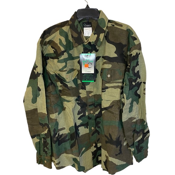 Codet Other - NWT Codet Flannel Camouflage Long Sleeve Button Down Shirt